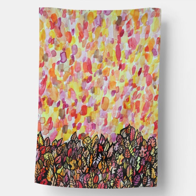 Autumn Leaf House Flag (Front)