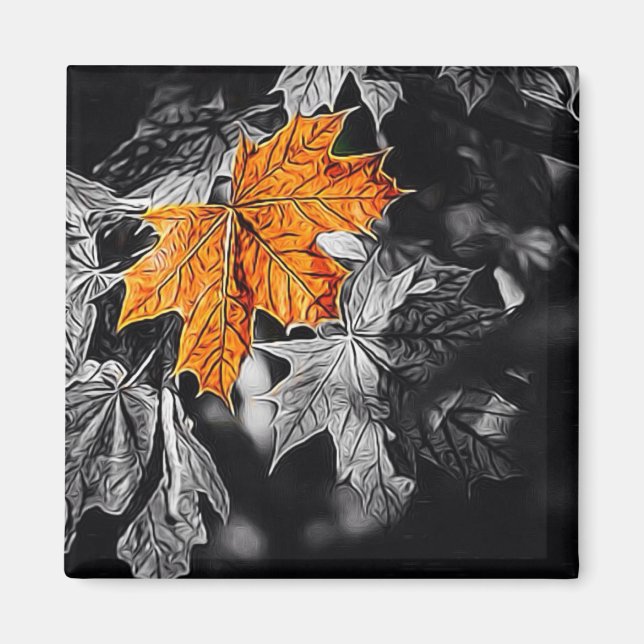 Autumn Leaf Magnet (Front)