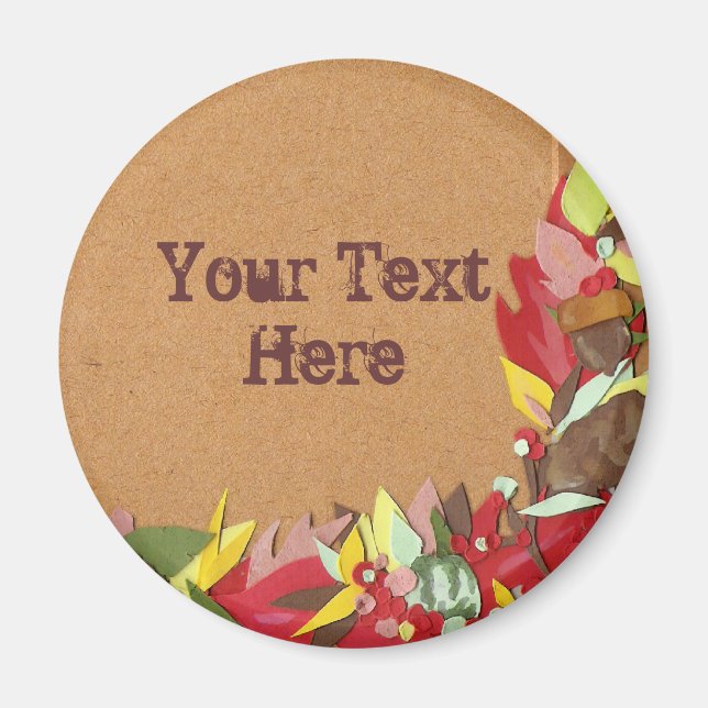 Autumn Leaf Magnet - Customized (Front)