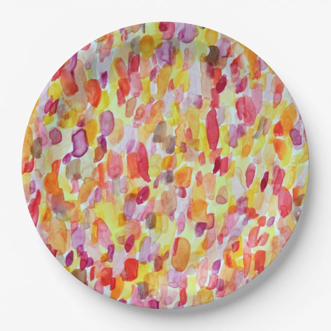 Autumn Leaf Paper Plates (Front)