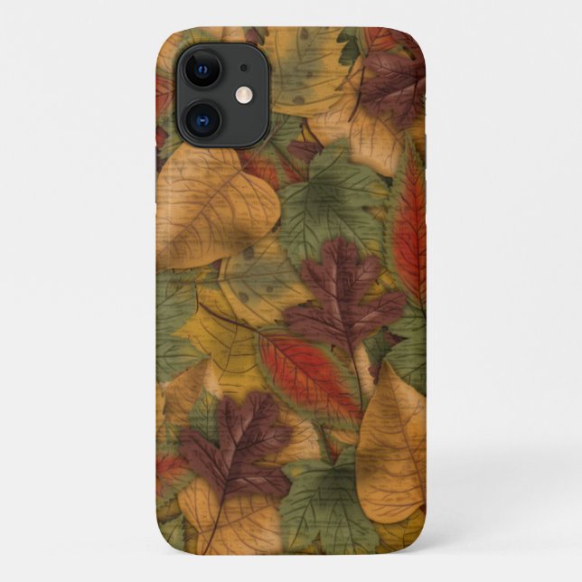 Autumn Leaf Pattern Case-Mate iPhone Case (Back)