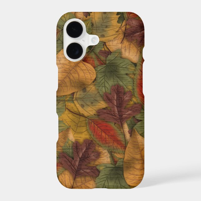 Autumn Leaf Pattern Iphone Case (Back)