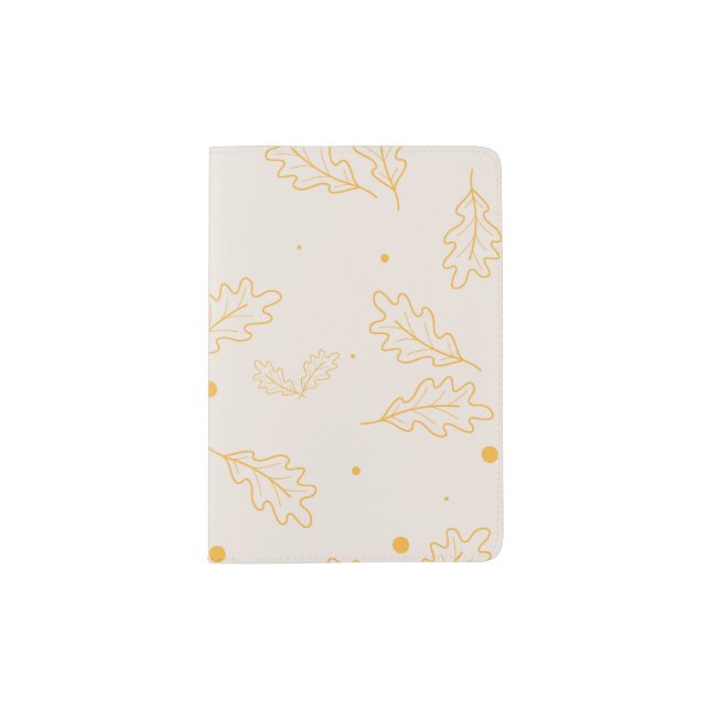 Autumn Leaf Pattern Passport Cover (Front)