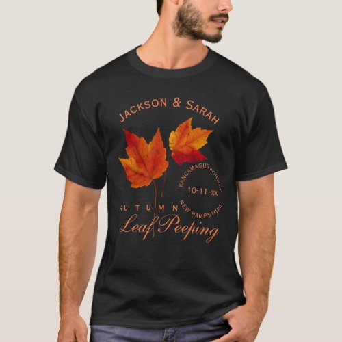 Autumn Leaf Peeping Personalized T_Shirt