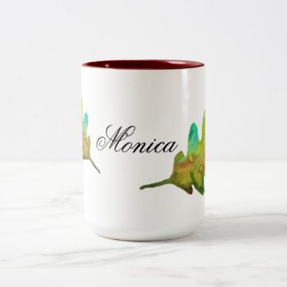 Autumn Leaf Personalized Two-Tone Coffee Mug