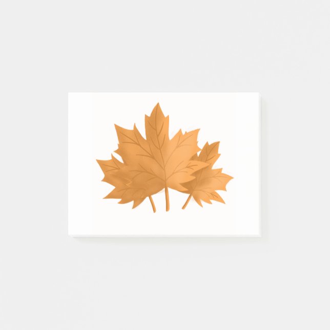 Autumn Leaf Post-it Notes (Front)