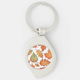 Autumn Leaf Seamless Keychain