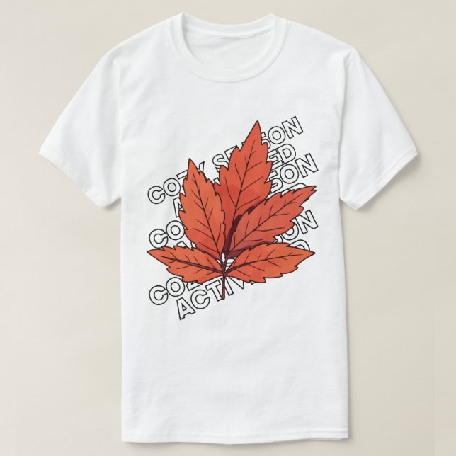 Autumn Leaf T-Shirt – Fall Aesthetic Unisex Tee (Design Front)
