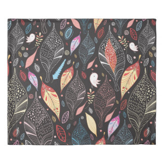 Autumn leaf texture duvet cover