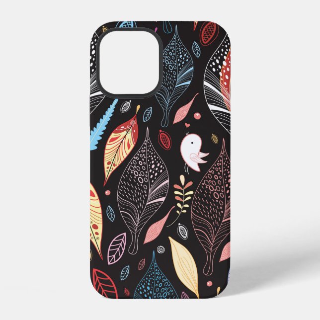 Autumn leaf texture iphone case (Back)