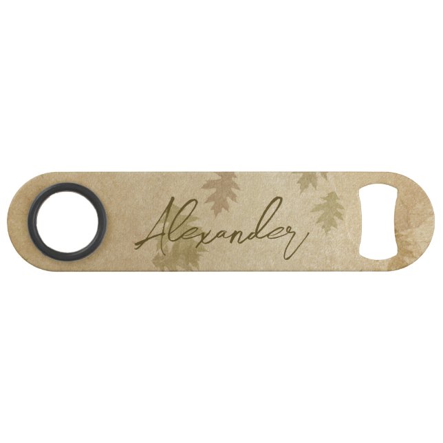 Autumn Leaf Theme Bar Key (Front (Horizontal))