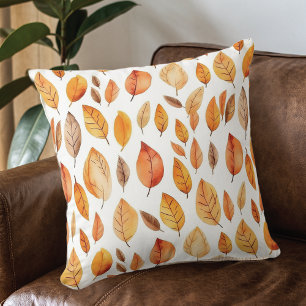 Autumn Leaf Throw Pillow