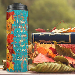 Fall Autumn Quotes Tumbler - Travel Mug - Juls Sweet Designs