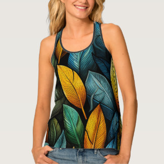 Autumn leafs - tank top
