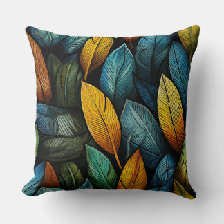 Autumn leafs - throw pillow