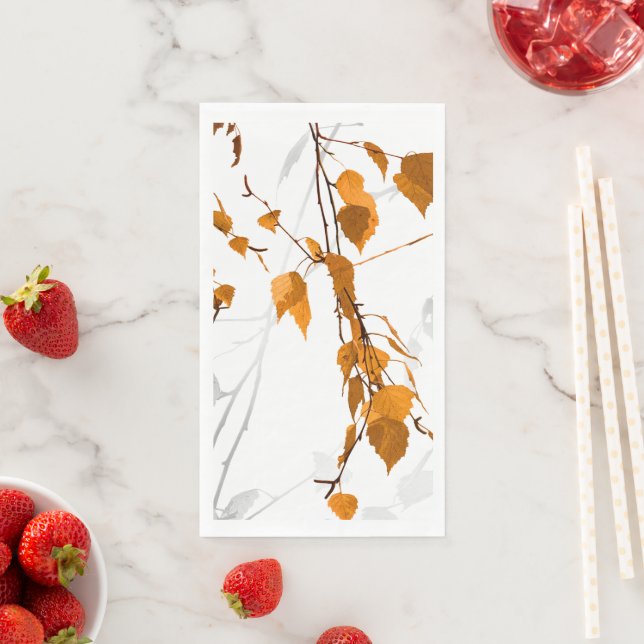 Autumn Leaves 2 Paper Guest Towels (Insitu)