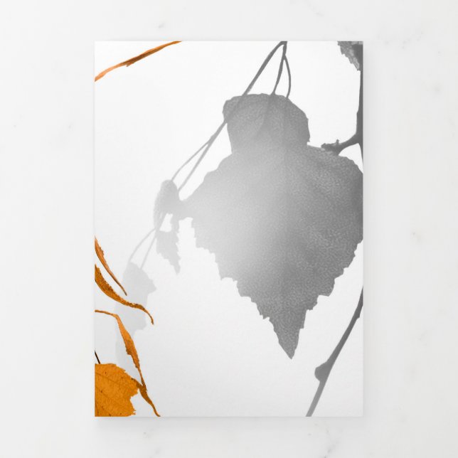 Autumn Leaves 2 Tri-Fold Holiday Card (Cover)