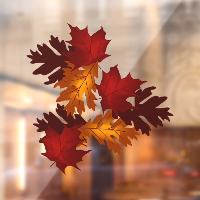 Autumn Leaves 2 Vinyl Window Cling (Sheet 2)