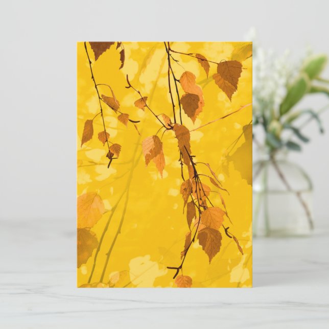 Autumn Leaves 3 Card (Standing Front)