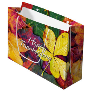 Autumn Leaves 5 Large Gift Bag