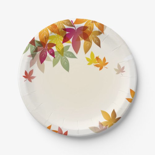 Autumn Leaves 7 Paper Plates