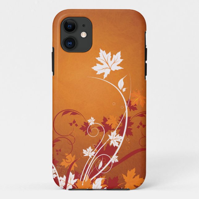 Autumn Leaves Abstract Case-Mate iPhone Case (Back)