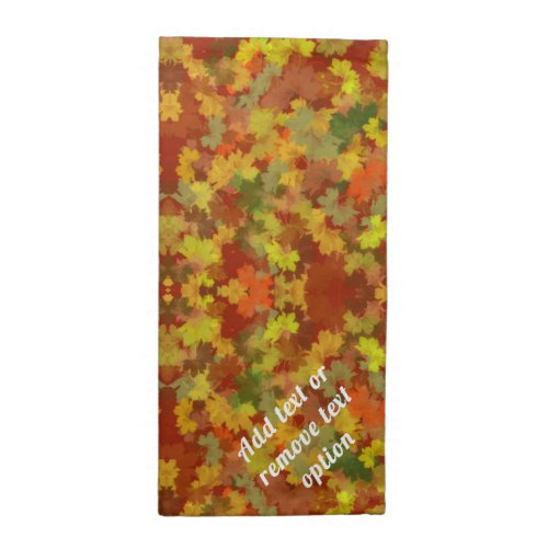 Autumn Leaves Abstract Cloth Napkin