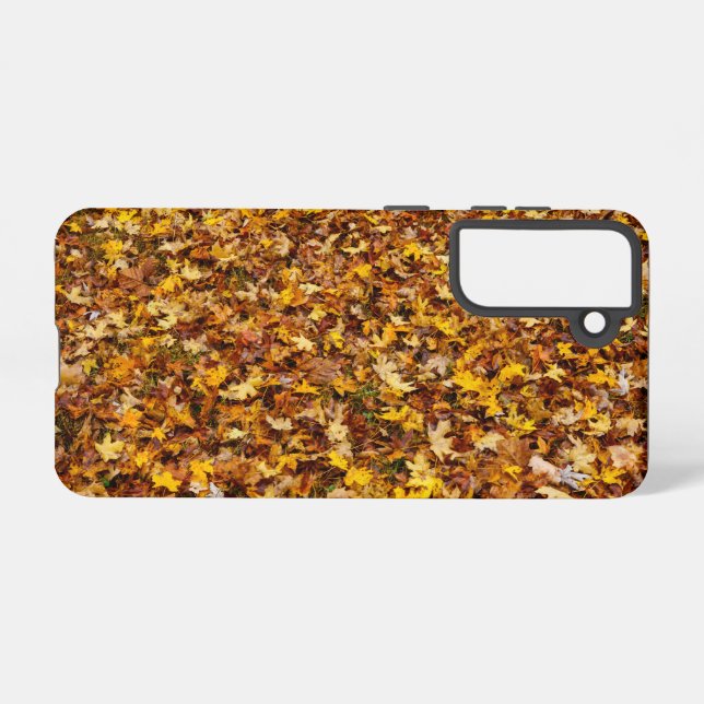Autumn Leaves Abstract Samsung Phone Case (Back Horizontal)