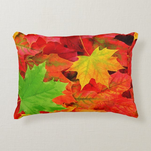 Autumn Leaves Accent Pillow (Front)