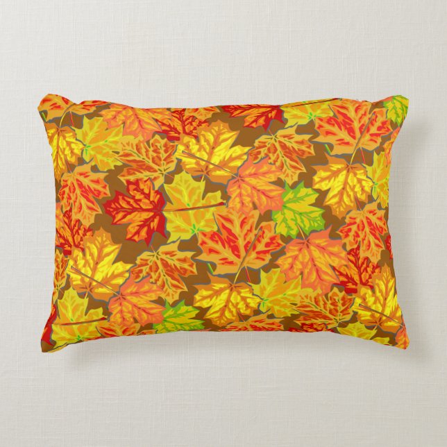 Autumn Leaves Accent Pillow (Front)
