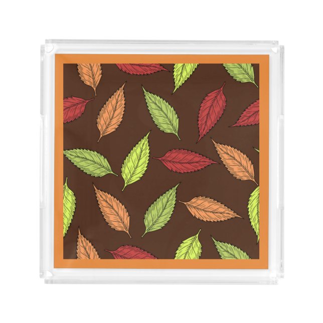 AUTUMN LEAVES ACRYLIC TRAY (Front)