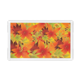 Autumn Leaves  Acrylic Tray