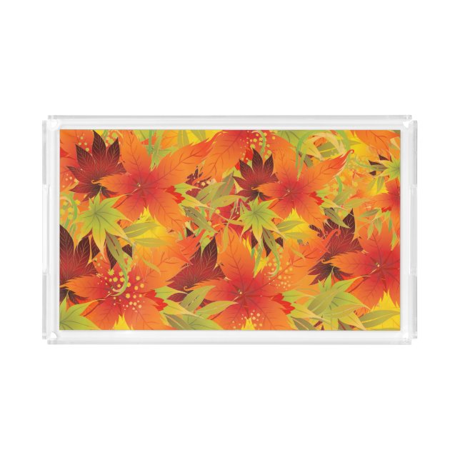 Autumn Leaves  Acrylic Tray (Front)