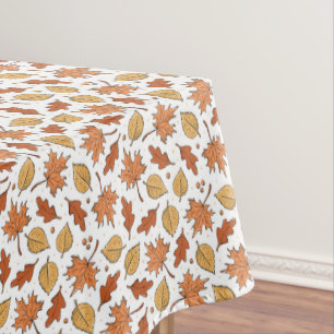 Autumn Leaves and Acorns Pattern Tablecloth