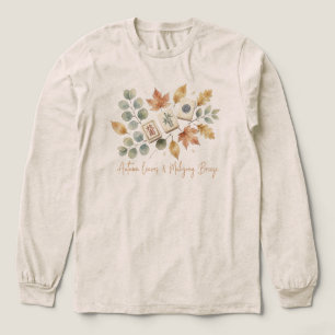 Autumn Leaves and Mahjong Breeze Vintage Tri-Blend Shirt