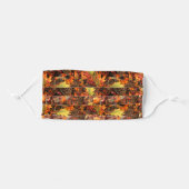 Autumn Leaves and Pine Cones Adult Cloth Face Mask (Front, Folded)