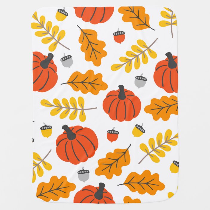 pumpkin swaddle blanket