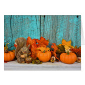 autumn leaves and squirrel (Front Horizontal)