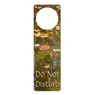 Autumn Leaves and Stream Reflection at Greenbelt Door Hanger