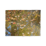 Autumn Leaves and Stream Reflection at Greenbelt Fleece Blanket