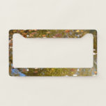 Autumn Leaves and Stream Reflection at Greenbelt License Plate Frame