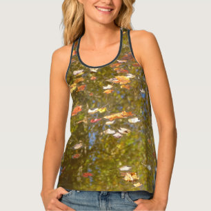 Autumn Leaves and Stream Reflection at Greenbelt Tank Top