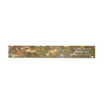 Autumn Leaves and Stream Reflection at Greenbelt Wrap Around Label