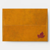 Autumn Leaves and Stripes Envelope for 5"x7" Sizes (Back (Top Flap))