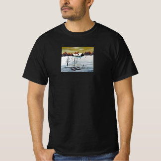 Autumn leaves and sudden snow T-Shirt