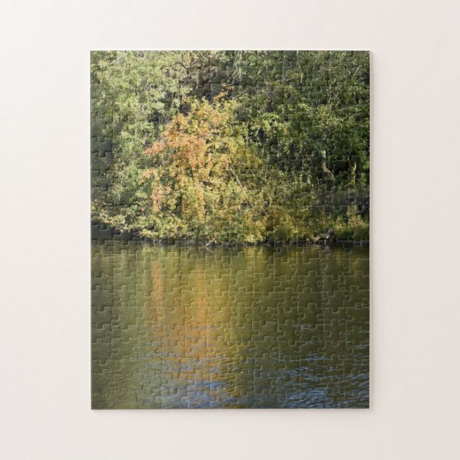 Autumn Leaves and Trees Regent's Park London UK Jigsaw Puzzle (Vertical)