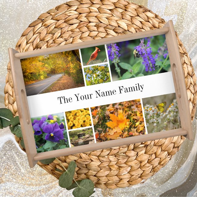 Autumn Leaves and Wildlife Scenes Serving Tray (Creator Uploaded)