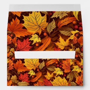 Autumn Leaves Baby Shower Envelope