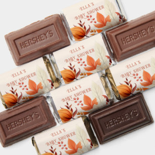 Autumn leaves baby shower hershey's miniatures