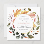 Autumn Leaves Baby Shower Invitation (Front)